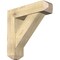 Ekena Millwork Traditional Craftsman Rough Sawn Bracket w/ Offset Brace, Douglas Fir, 8"W x 30"D x 30"H BKT0806X30X30TRA04RDF - alternate 1